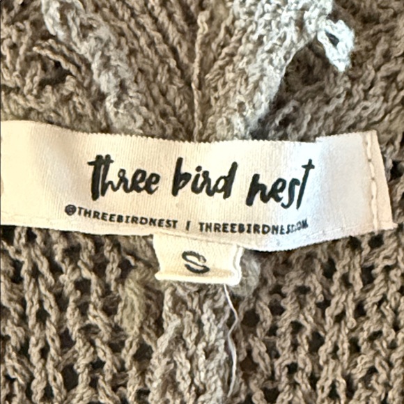 Three Bird Nest Rumi Distressed Fringe V Neck Sweater - Picture 4 of 5